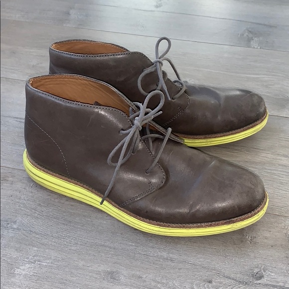 Cole Haan Grey/Brown Grand.os Chukka Boot Size 11 - Picture 2 of 10